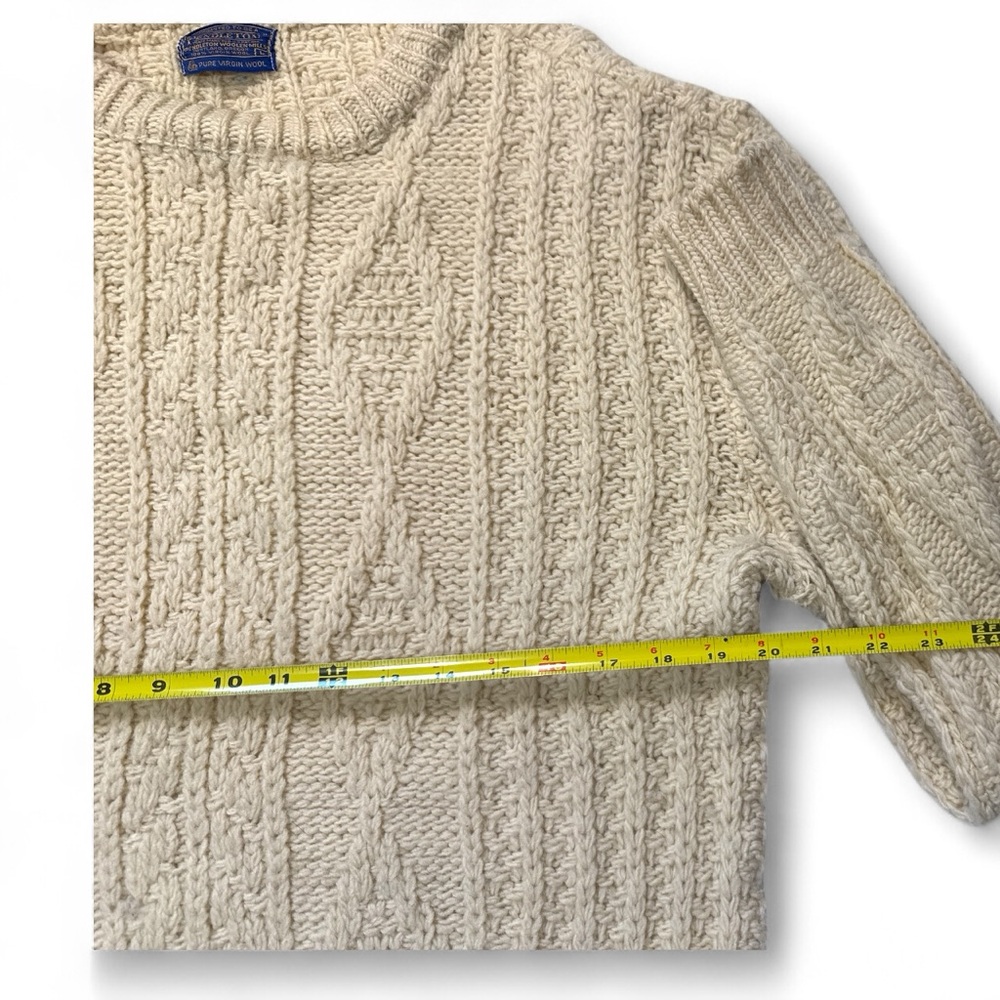 Pendleton Ivory Cable Knit Sweater - Picture 5 of 5
